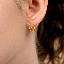 Load image into Gallery viewer, Triple Hoop Earrings - Roxy