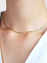Load image into Gallery viewer, Silver Box Chain Necklace - Jo Gold