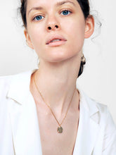 Load image into Gallery viewer, Small Textured Coin Necklace - Margot