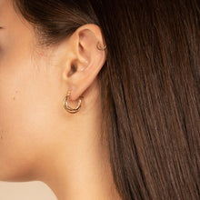 Load image into Gallery viewer, Small Gold Hoop Earrings - Trina