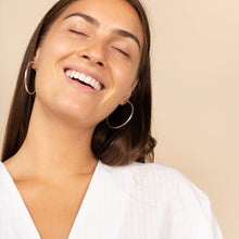 Load image into Gallery viewer, Sterling Silver Hoop Earrings - XL Jess