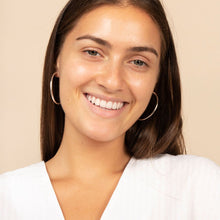 Load image into Gallery viewer, Sterling Silver Hoop Earrings - XL Jess