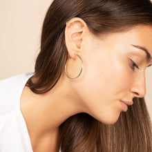 Load image into Gallery viewer, 14k Gold Hoop Earrings - XL Hoops