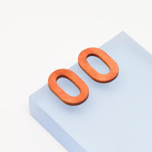 Load image into Gallery viewer, Wood Hoop Earrings - Bobby
