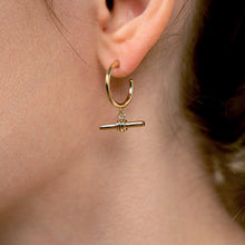 Load image into Gallery viewer, Toggle Hoop Earrings - Tamara
