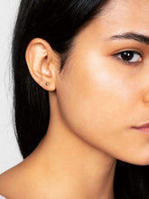 Load image into Gallery viewer, 14K Gold Ball Earrings - Mini Sphere Yellow
