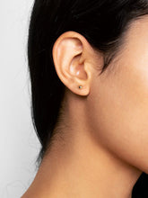 Load image into Gallery viewer, 14K Gold Ball Earrings - Mini Sphere Yellow
