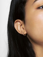 Load image into Gallery viewer, 14K Gold Earrings - Mini Twisted Hoops

