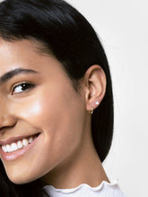Load image into Gallery viewer, 14K Gold Earrings - Mini Twisted Hoops
