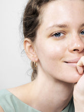 Load image into Gallery viewer, 14K Gold Earrings - Small Twisted Hoops
