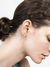 Load image into Gallery viewer, 14K Gold Earrings - Small Twisted Hoops
