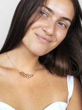 Load image into Gallery viewer, Honeycomb Gold Necklace - Emzotic
