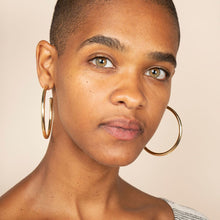 Load image into Gallery viewer, Hoop Earrings - Tia Large Gold
