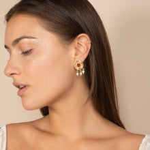 Load image into Gallery viewer, Red Antique Earrings - Raphaelle
