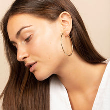Load image into Gallery viewer, 14k Gold Hoop Earrings - XXL Hoops
