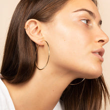Load image into Gallery viewer, 14k Gold Hoop Earrings - XXL Hoops
