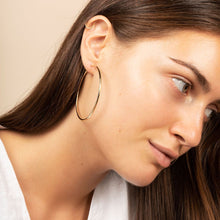 Load image into Gallery viewer, 14k Gold Hoop Earrings - XXL Hoops
