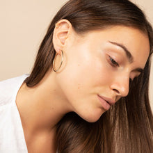 Load image into Gallery viewer, 14k Gold Hoop Earrings - XL Hoops

