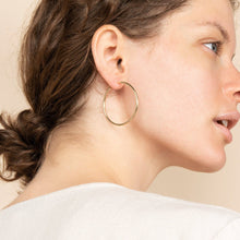 Load image into Gallery viewer, 14k Gold Hoop Earrings - XL Hoops
