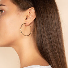 Load image into Gallery viewer, 14k Gold Hoop Earrings - XL Hoops

