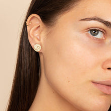 Load image into Gallery viewer, Small Textured Coin Earrings - Litsa
