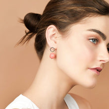 Load image into Gallery viewer, Pearl Drop Earrings - Hope Pink Coral
