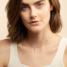 Load image into Gallery viewer, Gold Cross Necklace - Edna
