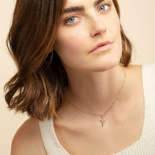 Load image into Gallery viewer, Gold Cross Necklace - Edna
