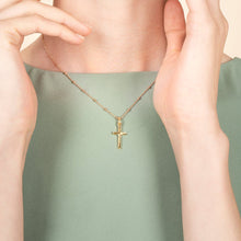 Load image into Gallery viewer, Gold Cross Necklace - Edna
