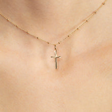 Load image into Gallery viewer, Gold Cross Necklace - Edna
