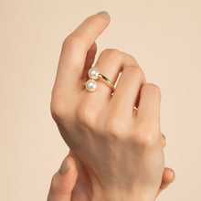 Load image into Gallery viewer, Double Pearl Ring - Emma
